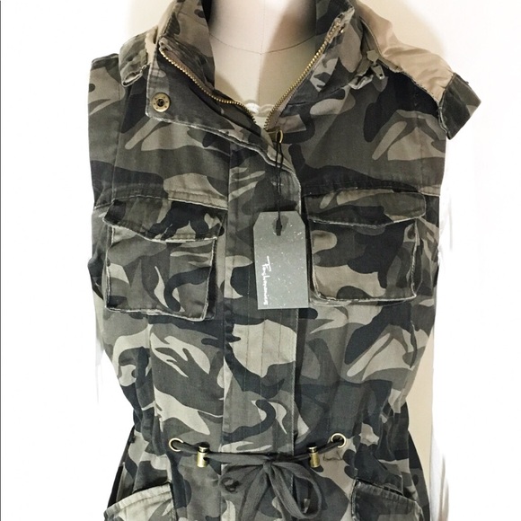🦋Sexy & Rugged Garment Washed Olive Camo Vest🦋 - Picture 5 of 8